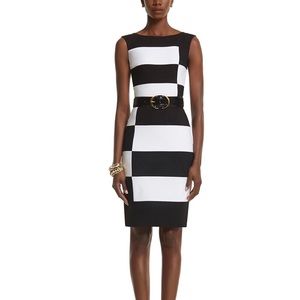 white house black market colorblock dress! size 0!